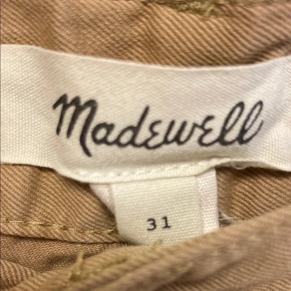 Madewell Tan Wide Leg Pants Utility Style - Picture 2 of 8